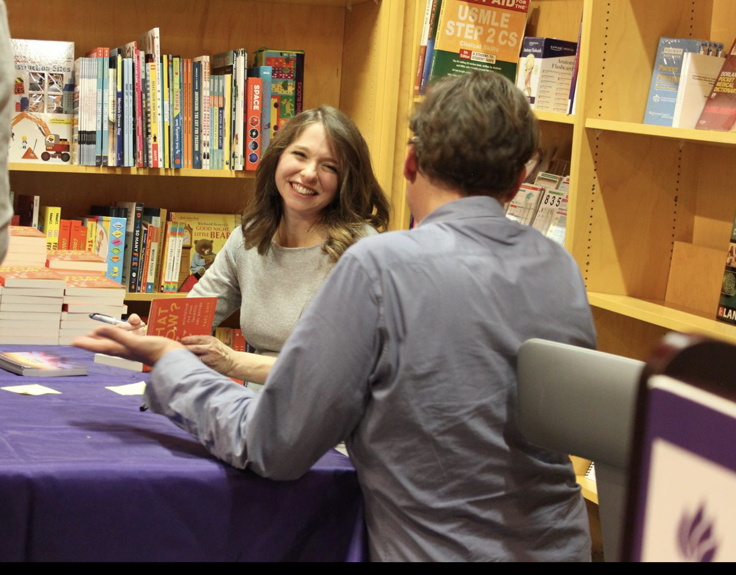 Yael at the launch of her book, What Now? Meditation for Your Twenties & Beyond